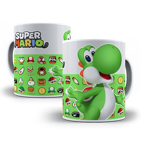 6 Artes para Caneca Super Mario Arquivo em Jpge/Png