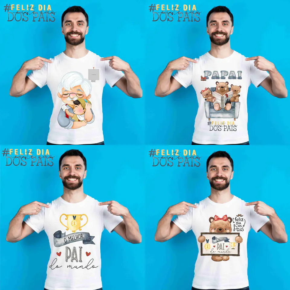 19 Artes para Caneca Dia dos Pais Editável em Corel Draw + Png 3