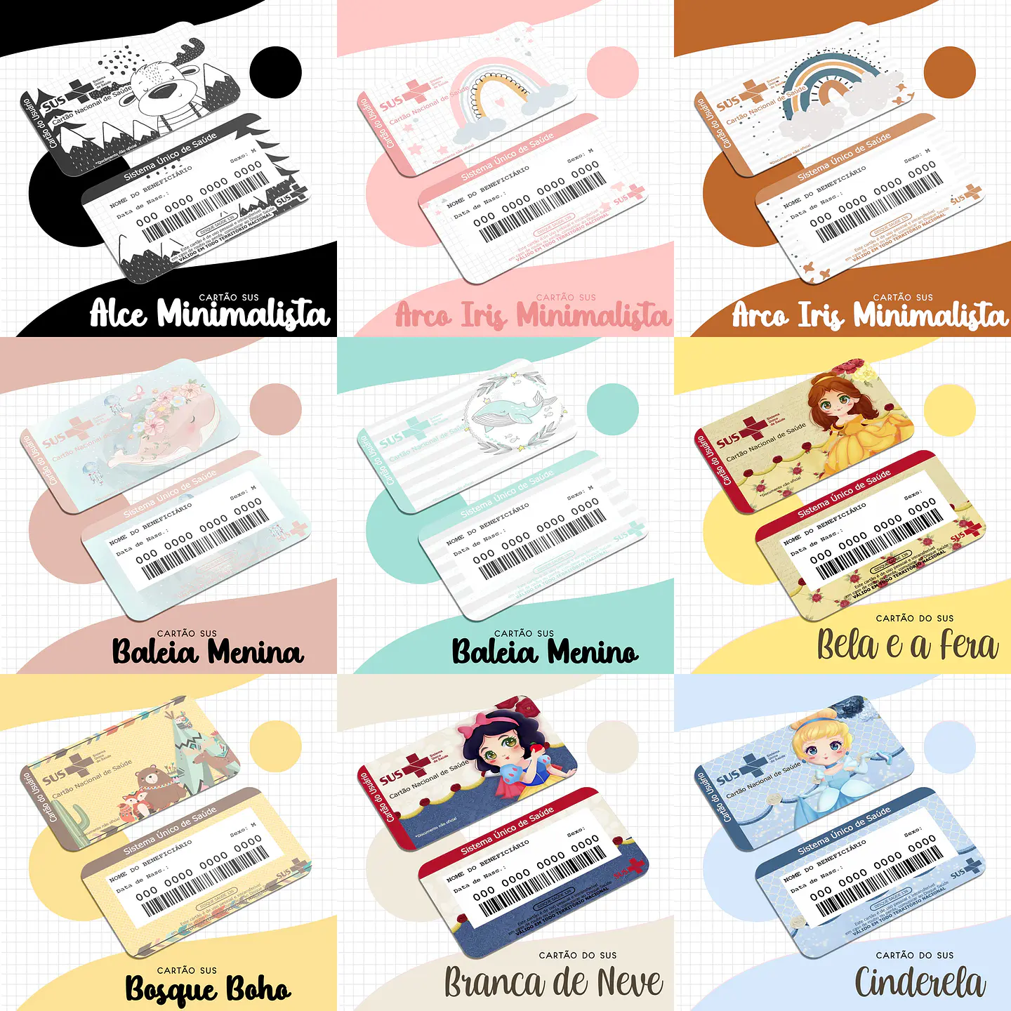 44 Artes para Cartão SUS Arquivo em Png 1