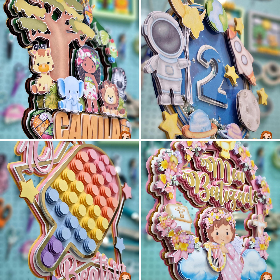 25 Artes Arquivo Recorte para Topo de Bolos Personagens Silhouette e Svg 3