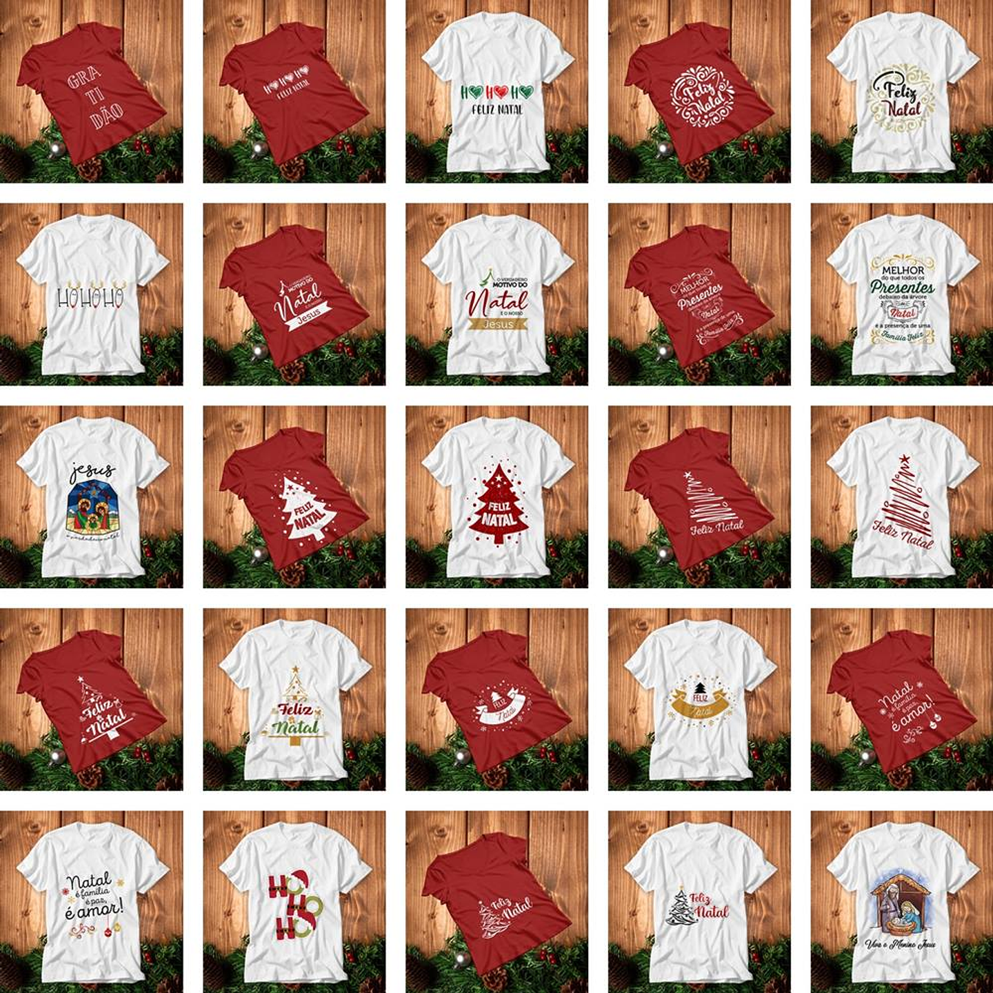 Mega Pacote Artes Sublimação Natal e Ano Novo 12