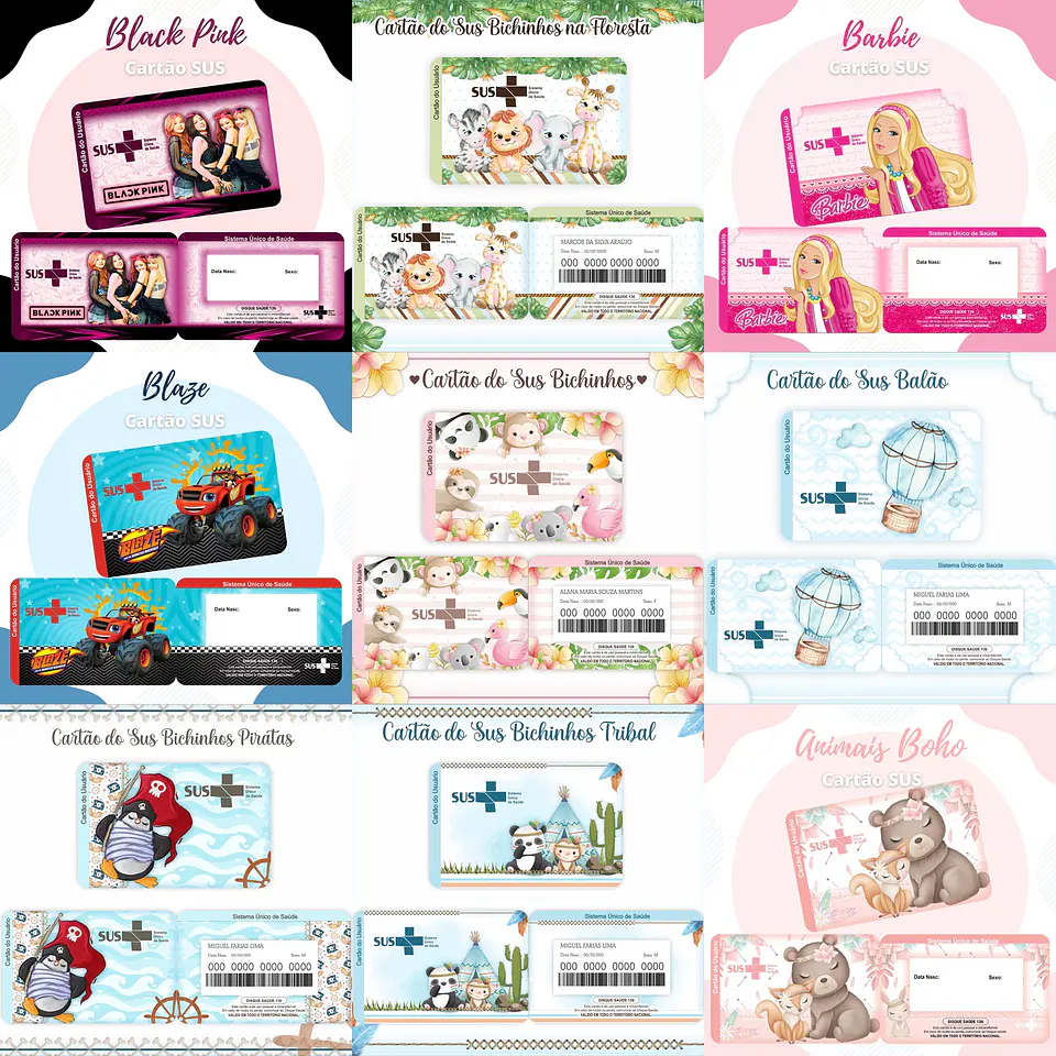 119 Artes para Cartão SUS Arquivo em Png 2