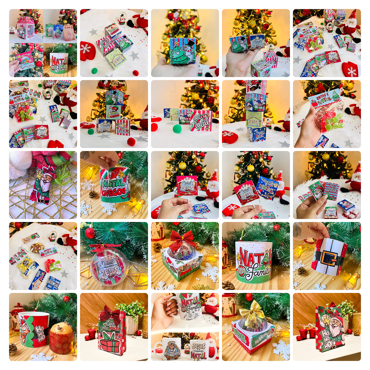 Mega Pacote Artes Sublimação Natal e Ano Novo 14