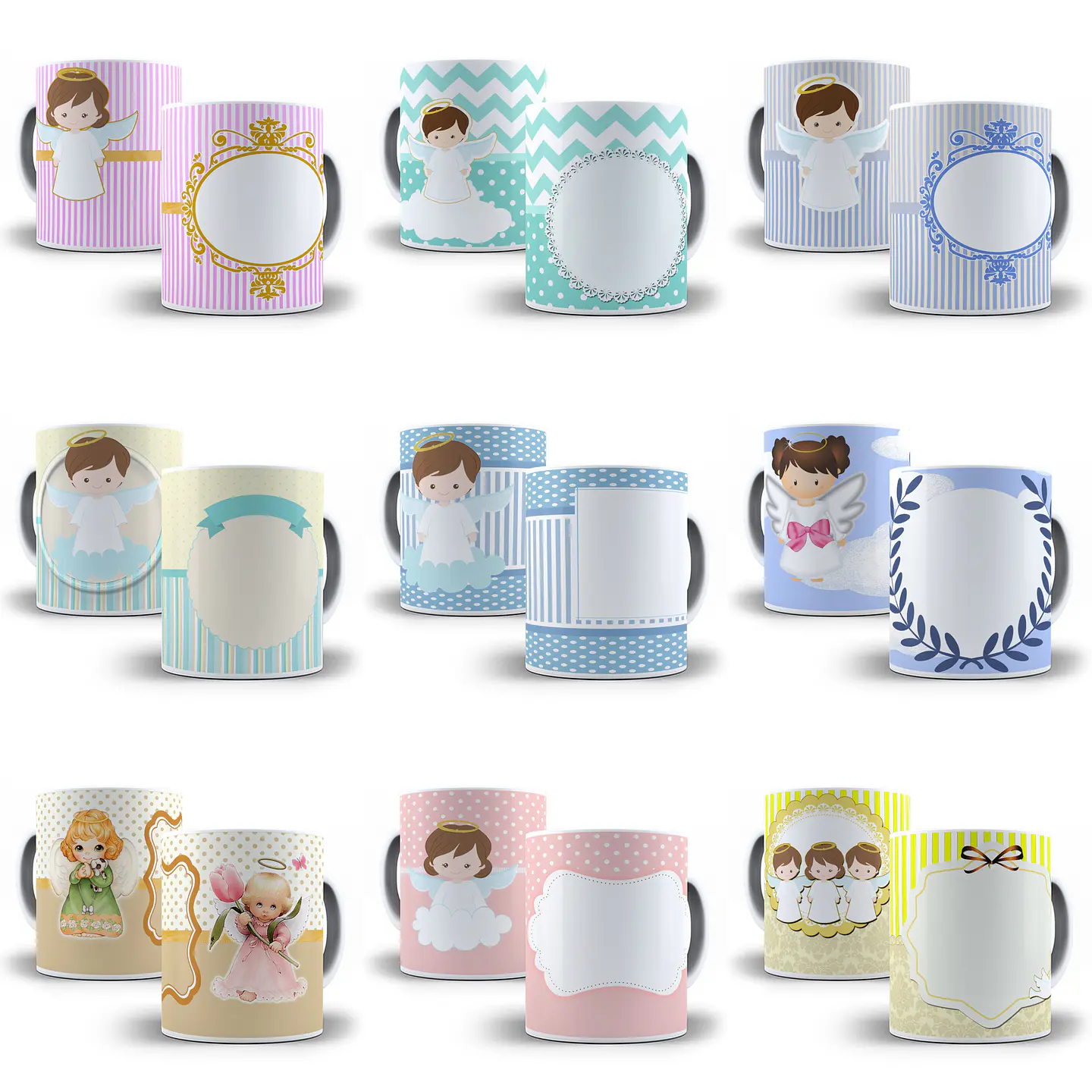 80 Artes para Caneca Batizado Batismo Editável em Photoshop e Corel Draw 1