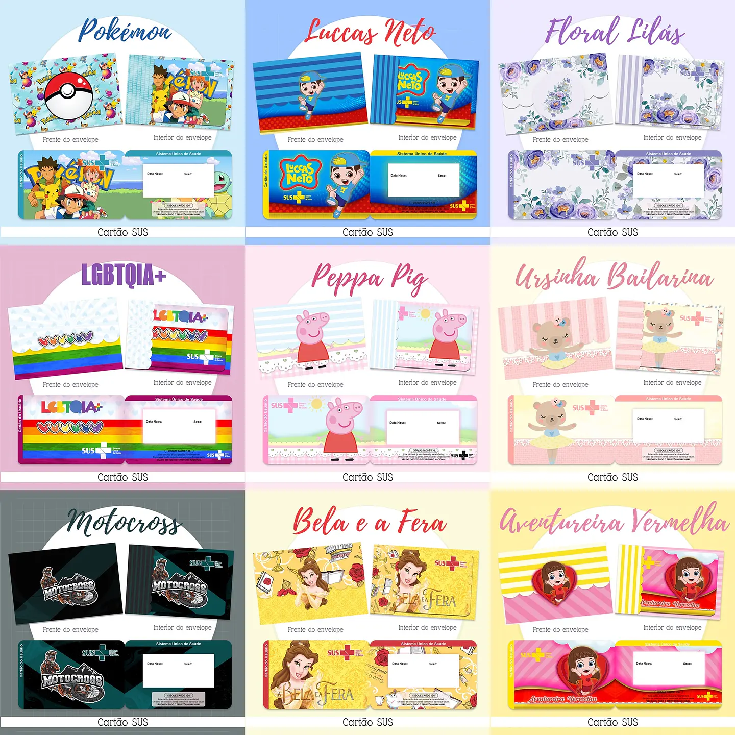 58 Artes para Cartão SUS Diversos Arquivo em Png 5
