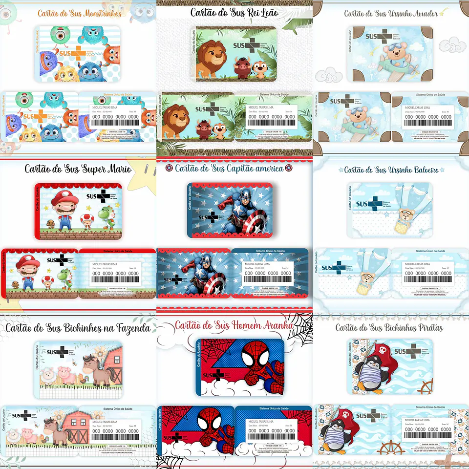 74 Artes para Cartão SUS Arquivo em Png 4