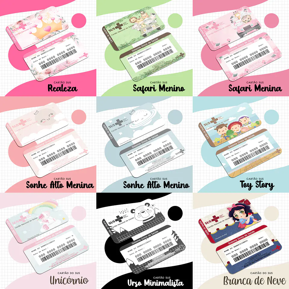 44 Artes para Cartão SUS Arquivo em Png 5