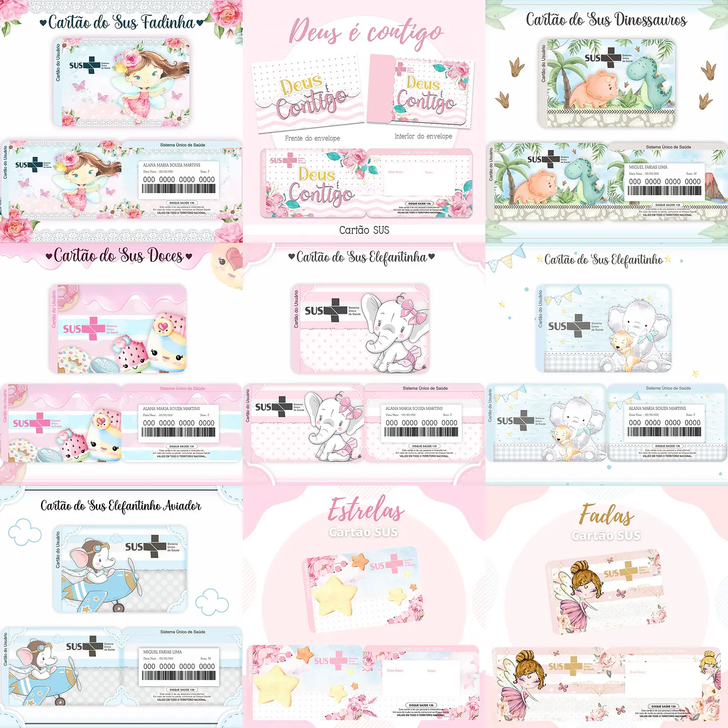 119 Artes para Cartão SUS Arquivo em Png 4