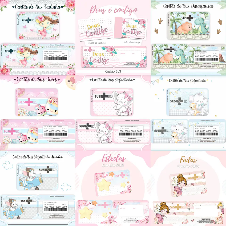 119 Artes para Cartão SUS Arquivo em Png 4