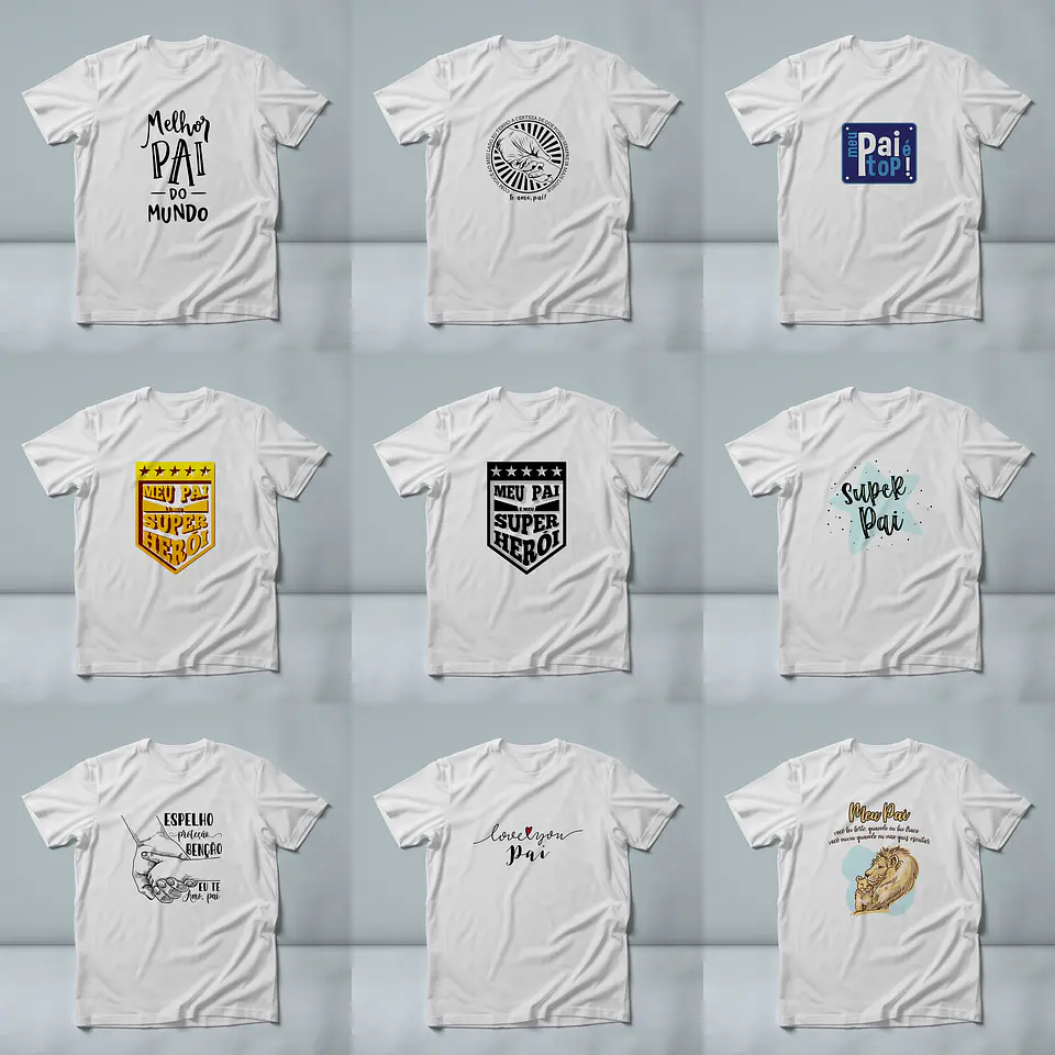 60 Artes para Camisa Dia dos Pais Arquivo em Jpg/Png 3