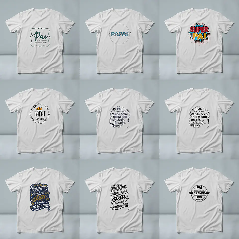 60 Artes para Camisa Dia dos Pais Arquivo em Jpg/Png 4