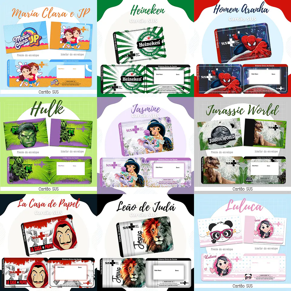 119 Artes para Cartão SUS Arquivo em Png 6