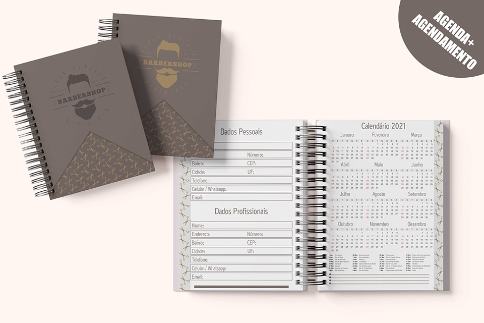Arte para Agenda Barbearia Shop PDF 2022 1