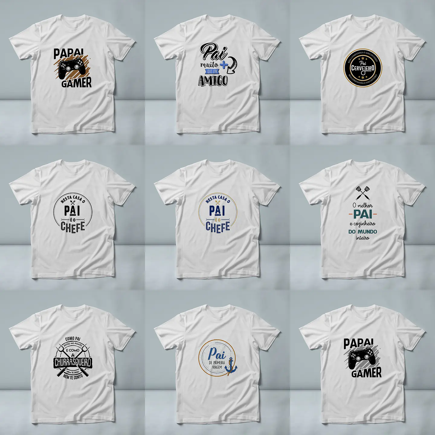 60 Artes para Camisa Dia dos Pais Arquivo em Jpg/Png 5