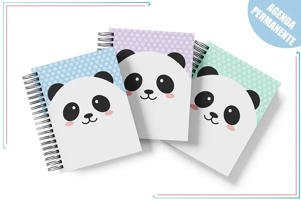 Arte para Agenda Panda Escolar Permanente 2022 PDF 1
