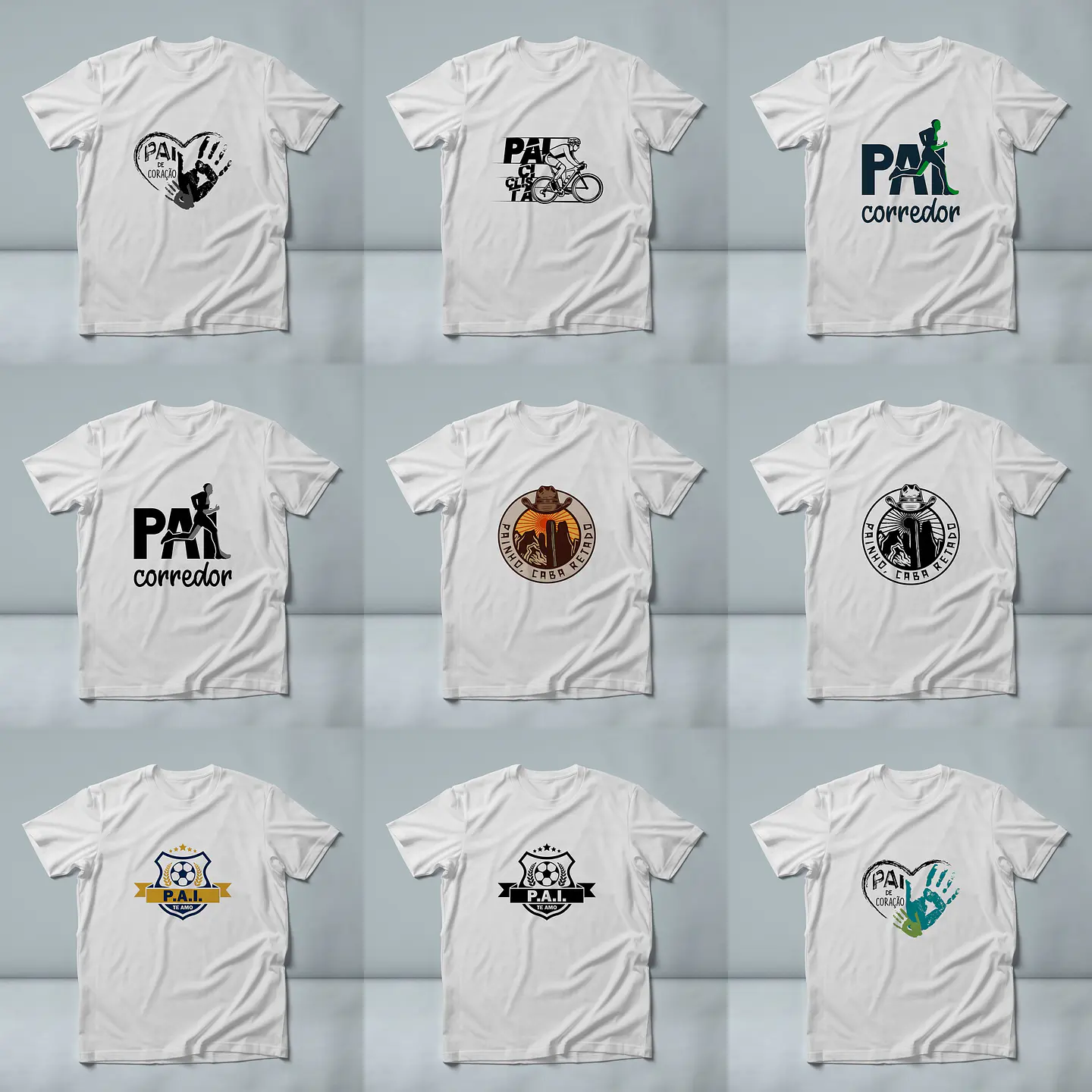 60 Artes para Camisa Dia dos Pais Arquivo em Jpg/Png 6