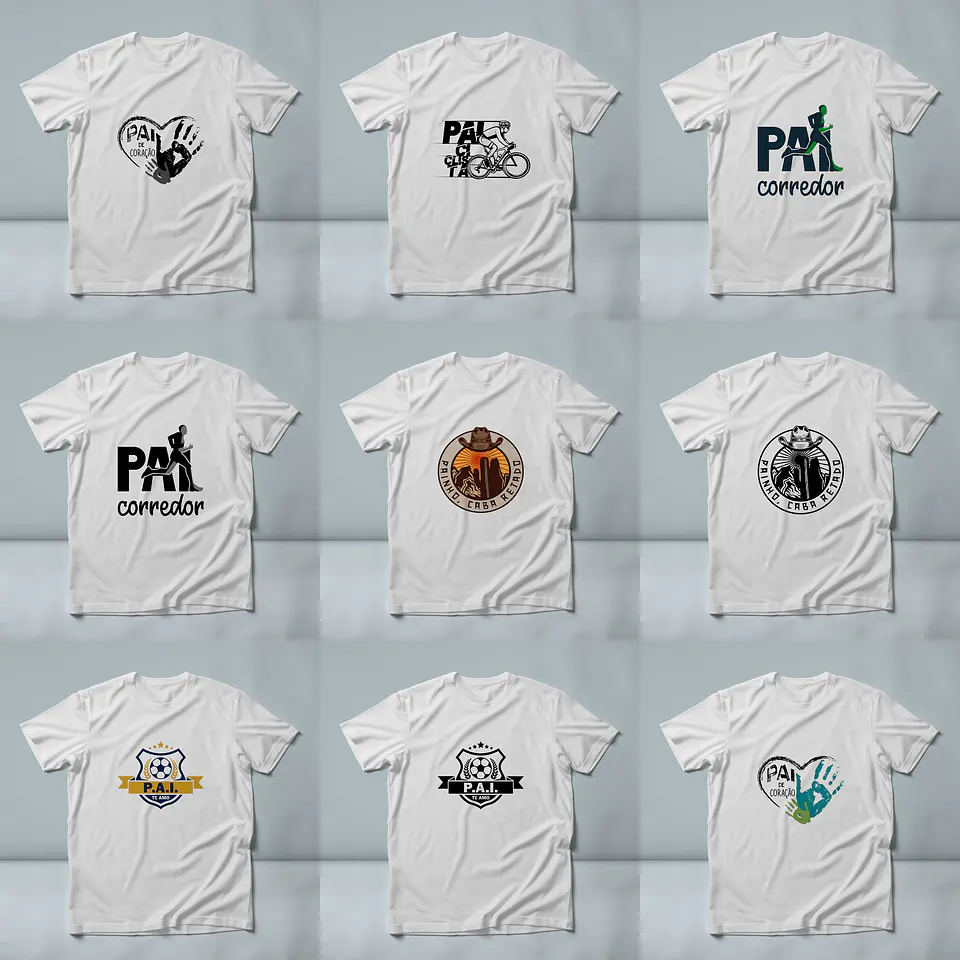 60 Artes para Camisa Dia dos Pais Arquivo em Jpg/Png 6