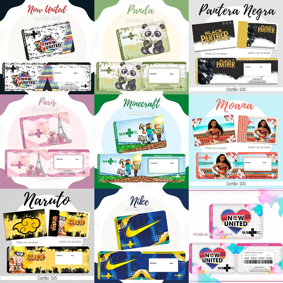 119 Artes para Cartão SUS Arquivo em Png 7