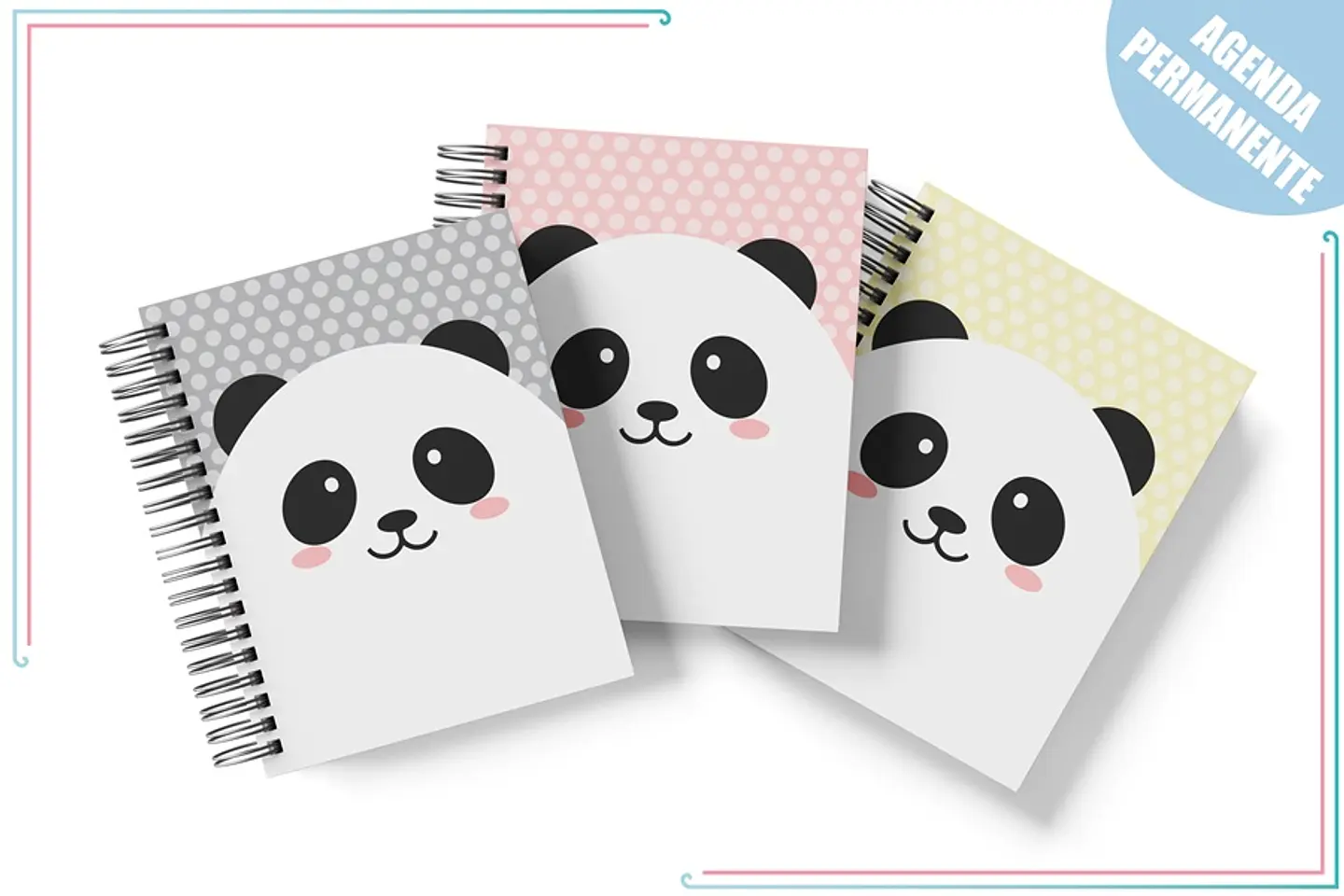 Arte para Agenda Panda Escolar Permanente 2022 PDF 2