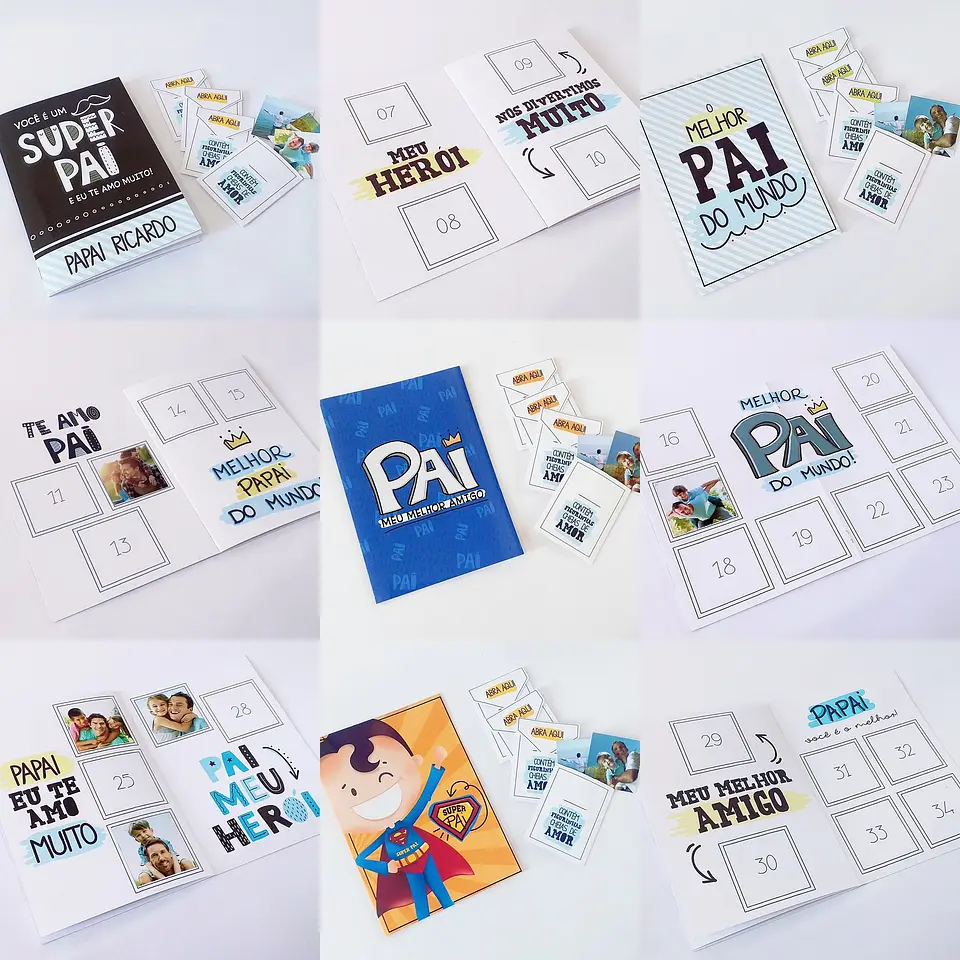 Artes para Álbum Dia dos Pais Presente Fotos 2022 1