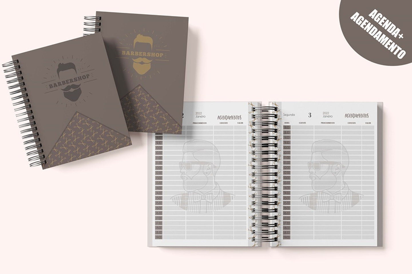 Arte para Agenda Barbearia Shop PDF 2022 3