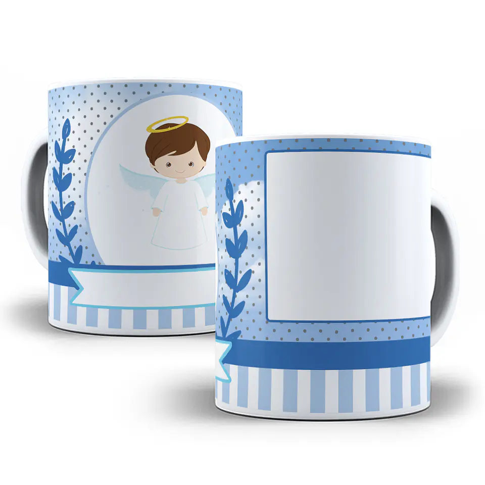 80 Artes para Caneca Batizado Batismo Editável em Photoshop e Corel Draw 7