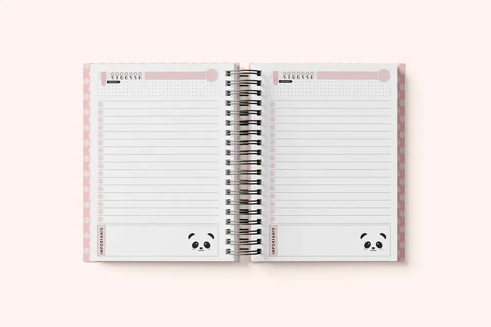 Arte para Agenda Panda Escolar Permanente 2022 PDF 5