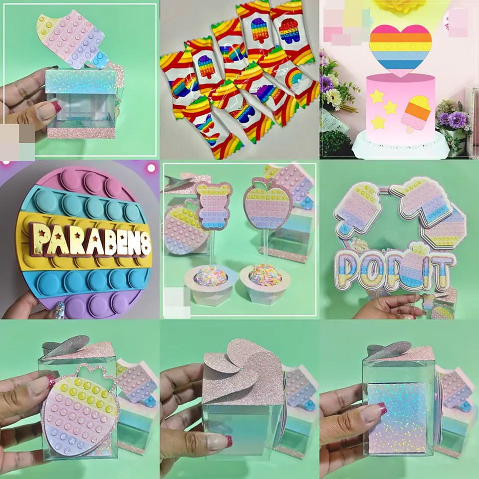 Pacote Artes Festa Pop It Painel Balinhas Arquivos Svg Dxf Pdf Png 1