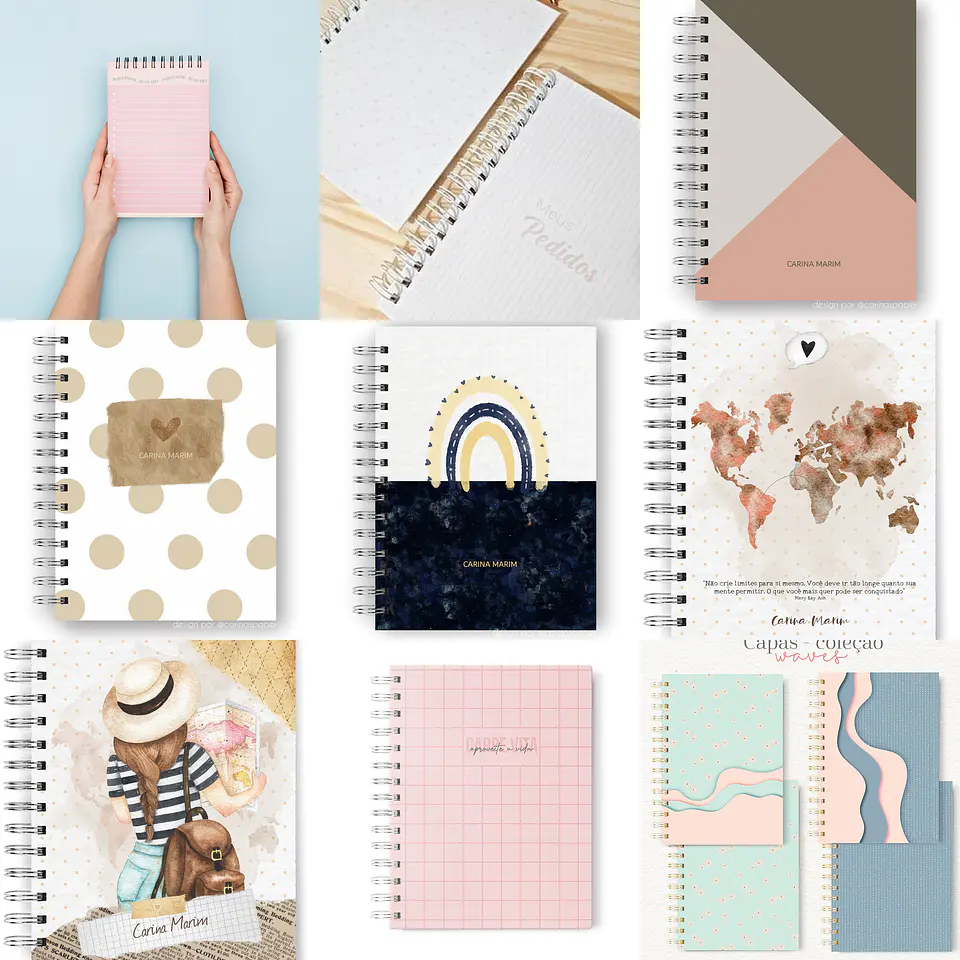 Mega Pacote Encadernação Agendas Planner 2022 Arquivos Pdf e Jpge 6