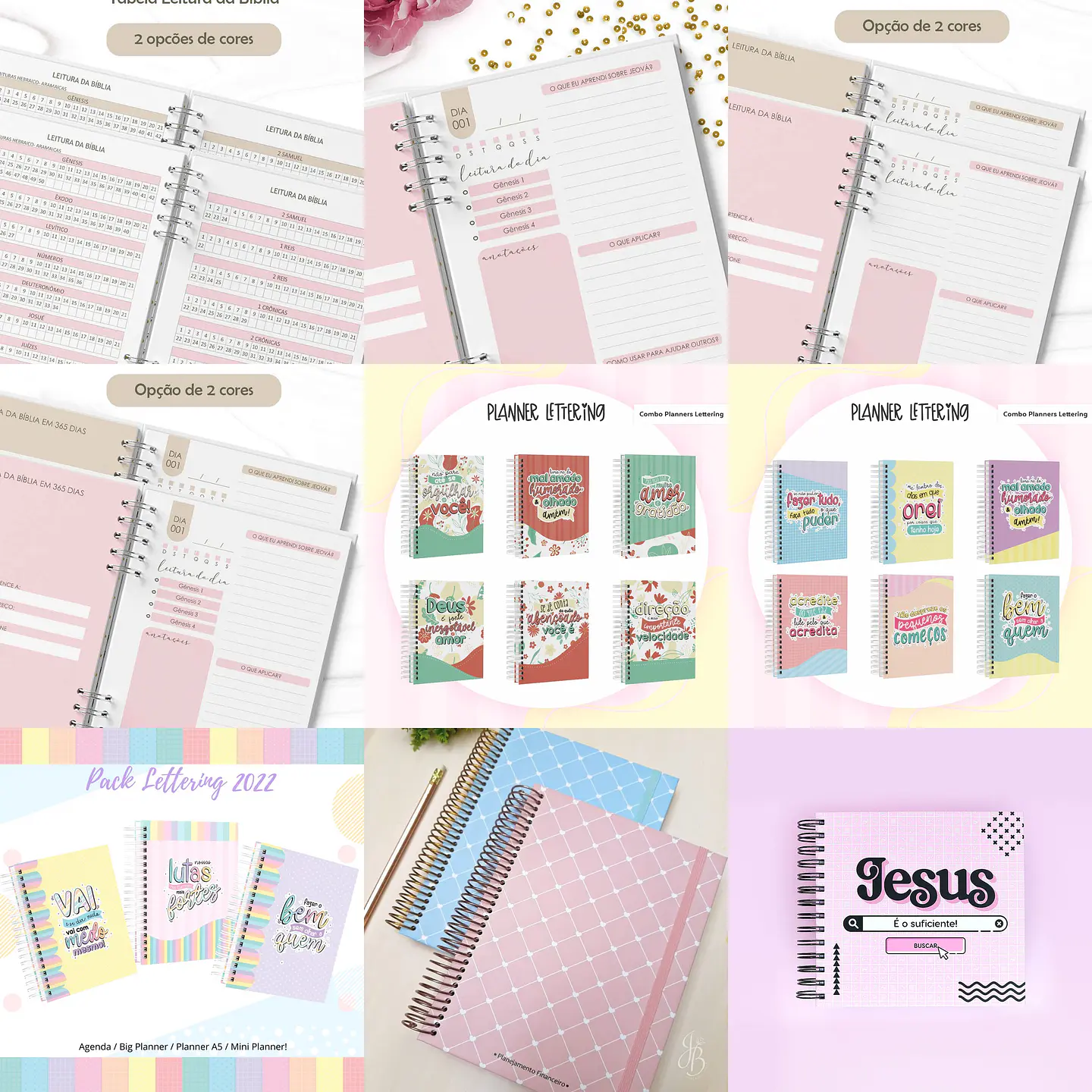 Mega Pacote Encadernação Agendas Planner 2022 Arquivos Pdf e Jpge 7