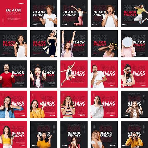 Pack Canva Black Friday Templates Editáveis 200 Artes + Bônus