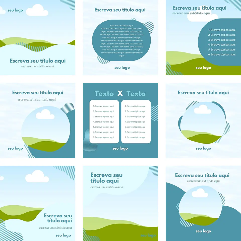 Pack Canva Dentista Odonto Templates Editáveis 10 Artes + Bônus 1