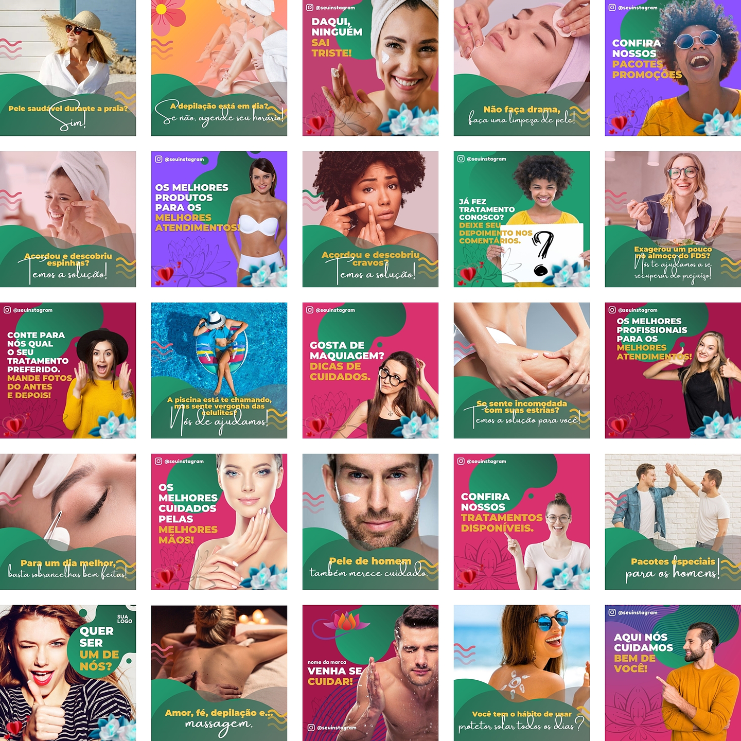 Pack Canva Estética Templates Editáveis 290 Artes + Bônus 3