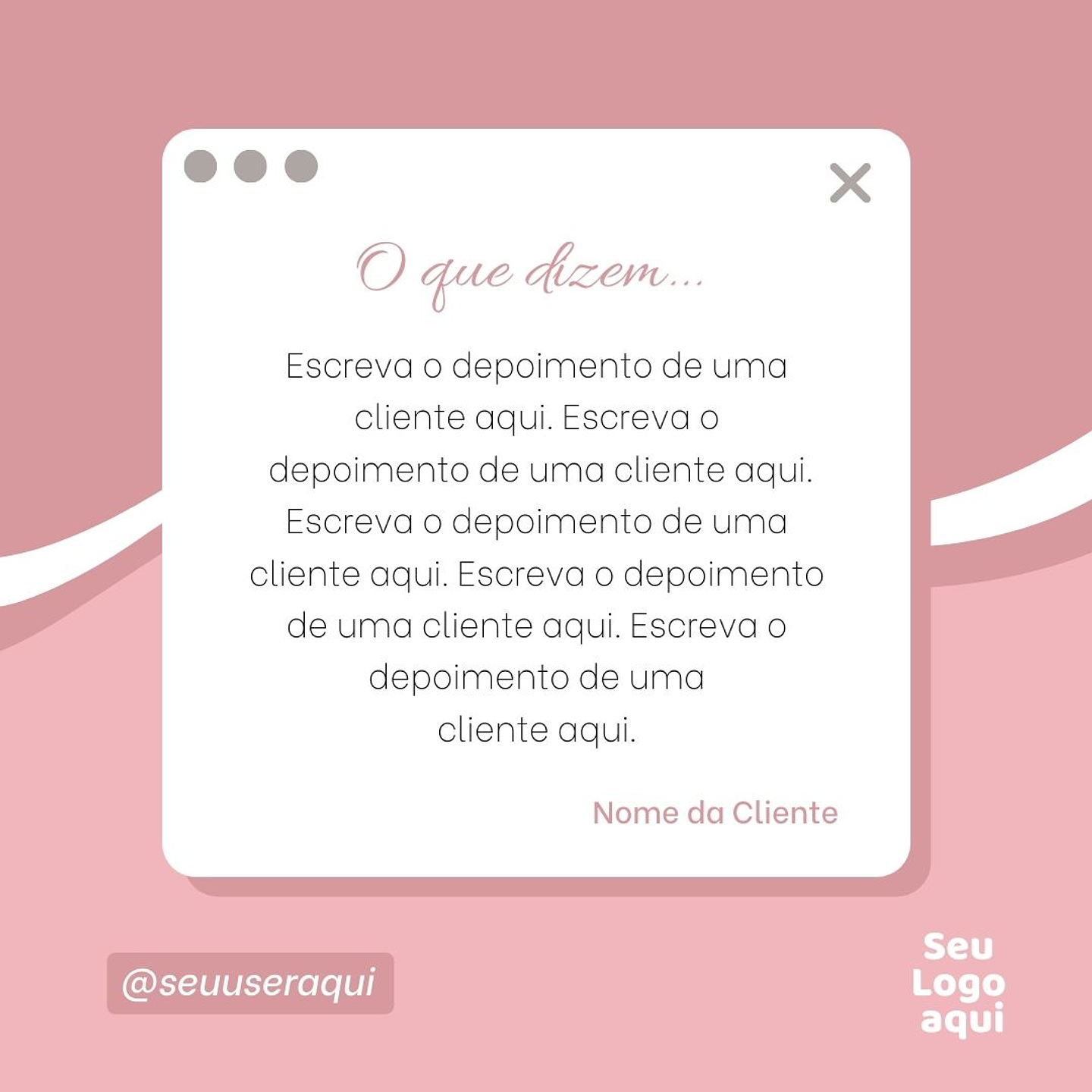 Pack Canva Salão de Beleza Feminino Templates Editáveis 10 Artes + Bônus 5