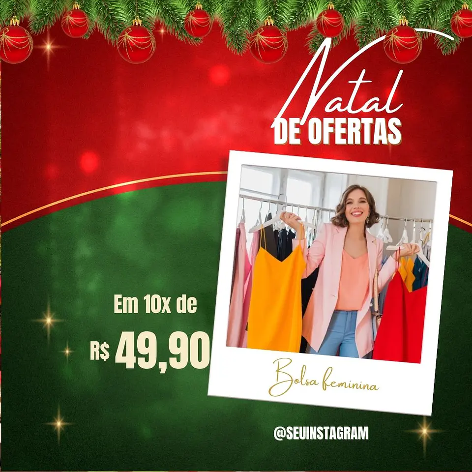 Pack Canva Natal Feed e Storie Templates Editáveis 25 Artes + Bônus 4
