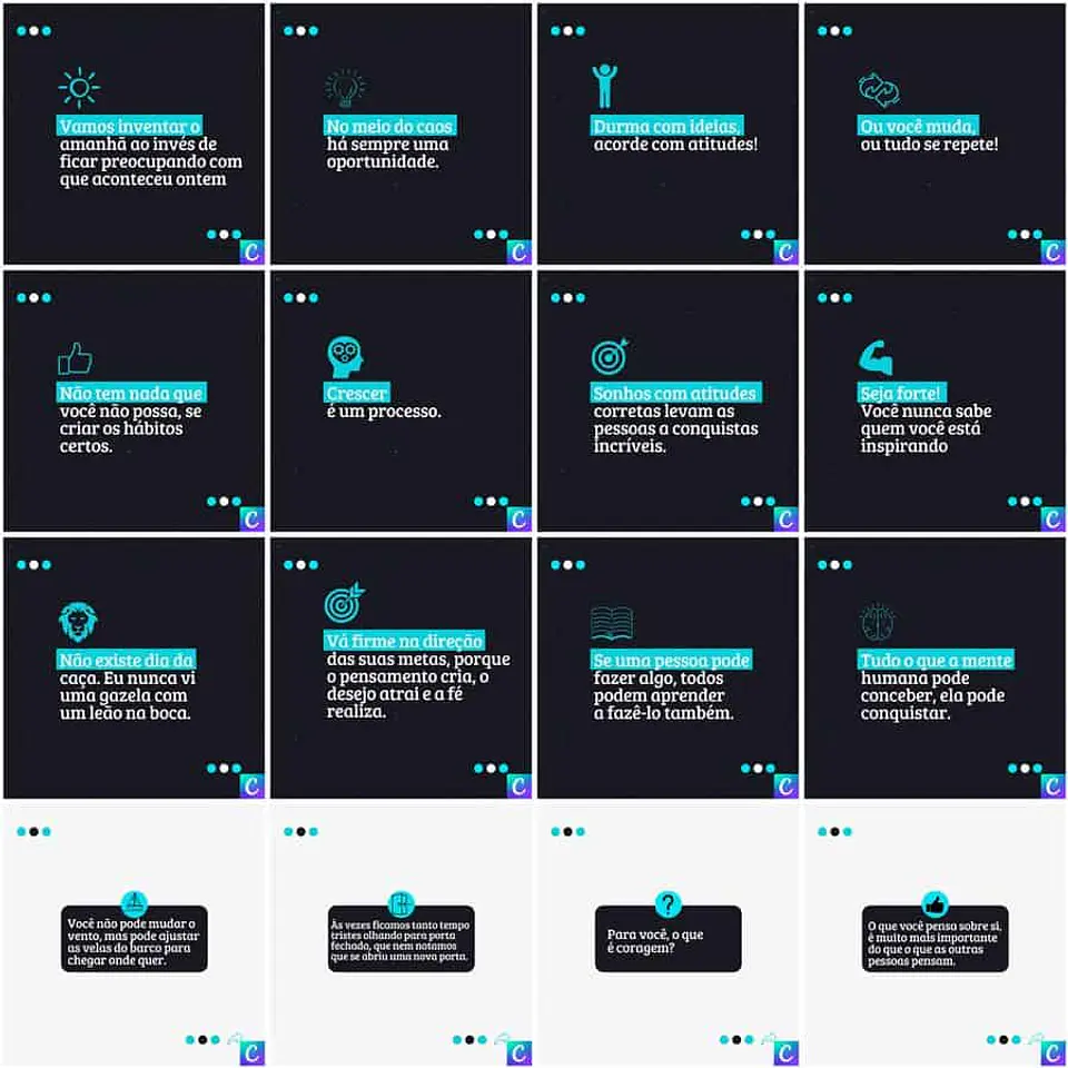 Pack Canva Coach Templates Editáveis 200 Artes + Legendas 5