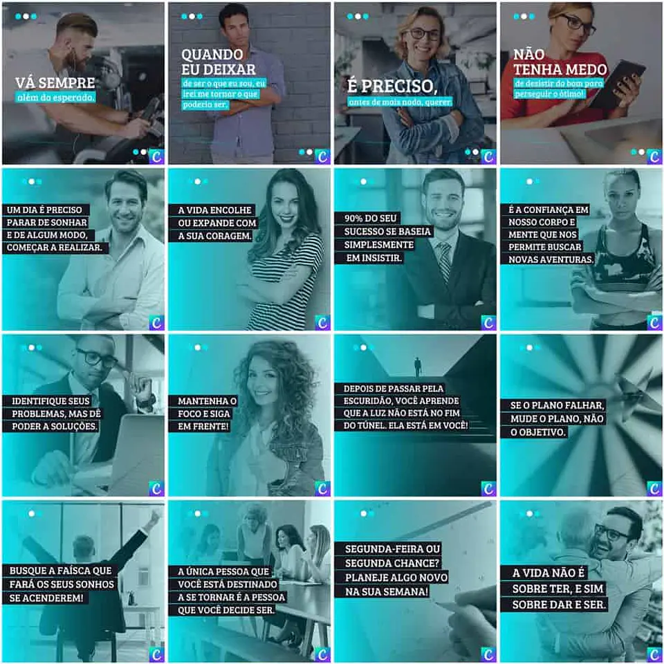 Pack Canva Coach Templates Editáveis 200 Artes + Legendas 7