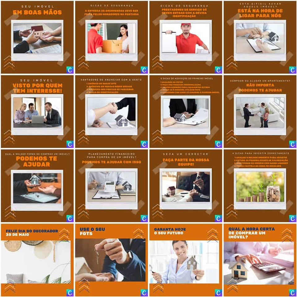 Pack Canva Imobiliária Templates Editáveis 200 Artes + Legendas 4
