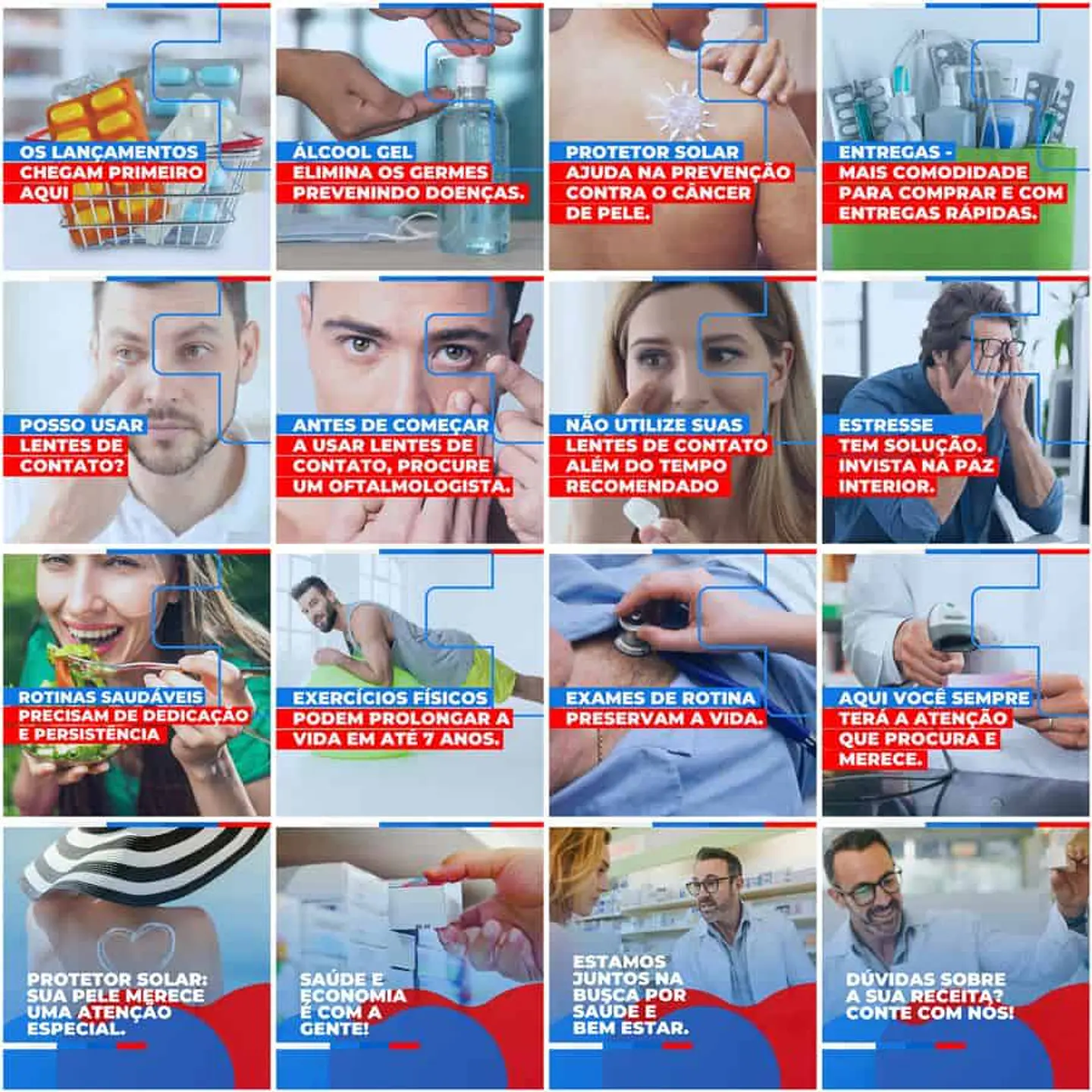 Pack Canva Farmácia Drogaria Templates Editáveis 200 Artes + Legendas 5