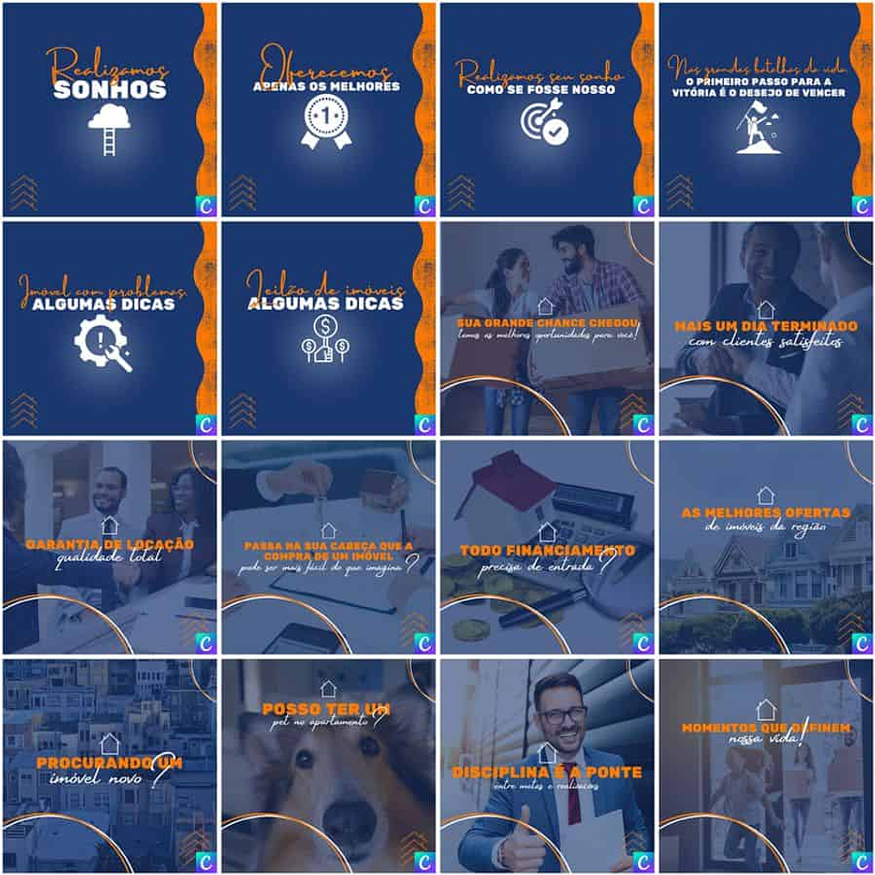 Pack Canva Imobiliária Templates Editáveis 200 Artes + Legendas 5