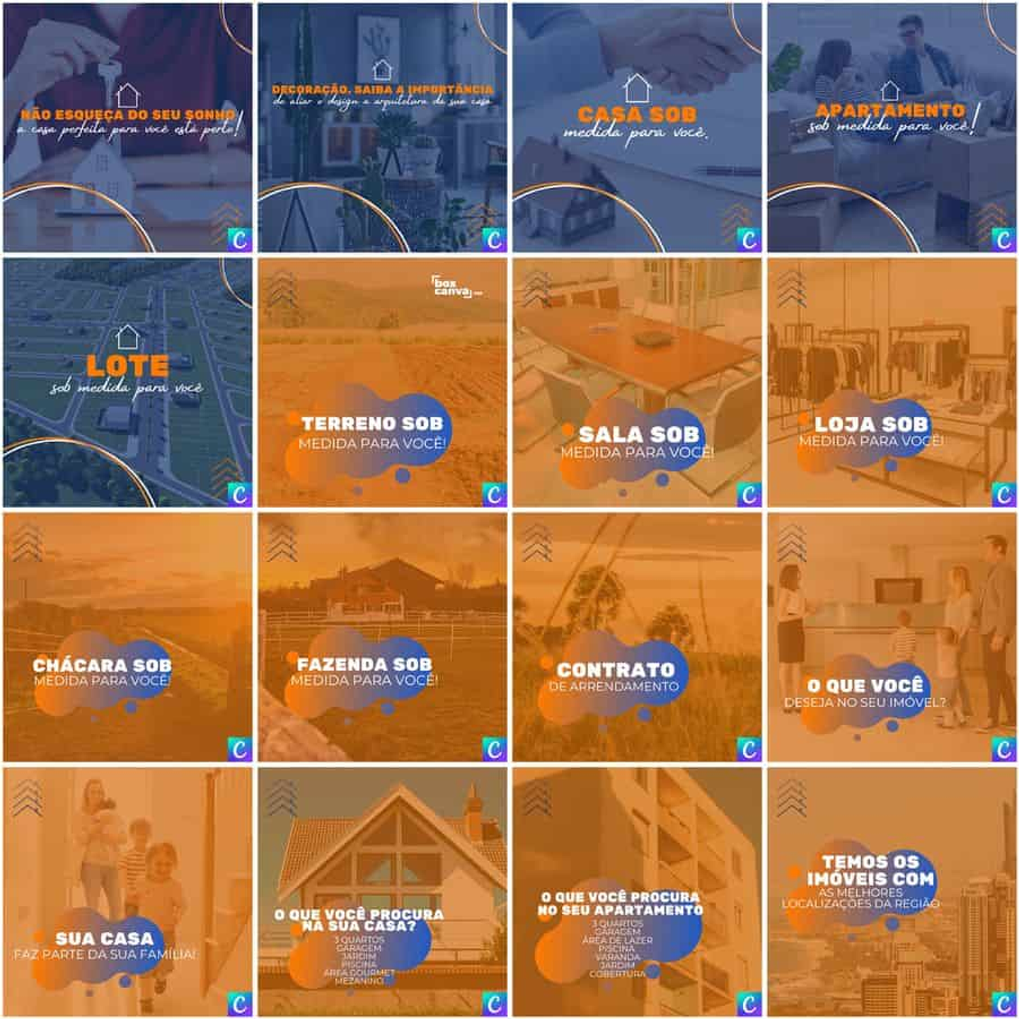 Pack Canva Imobiliária Templates Editáveis 200 Artes + Legendas 6