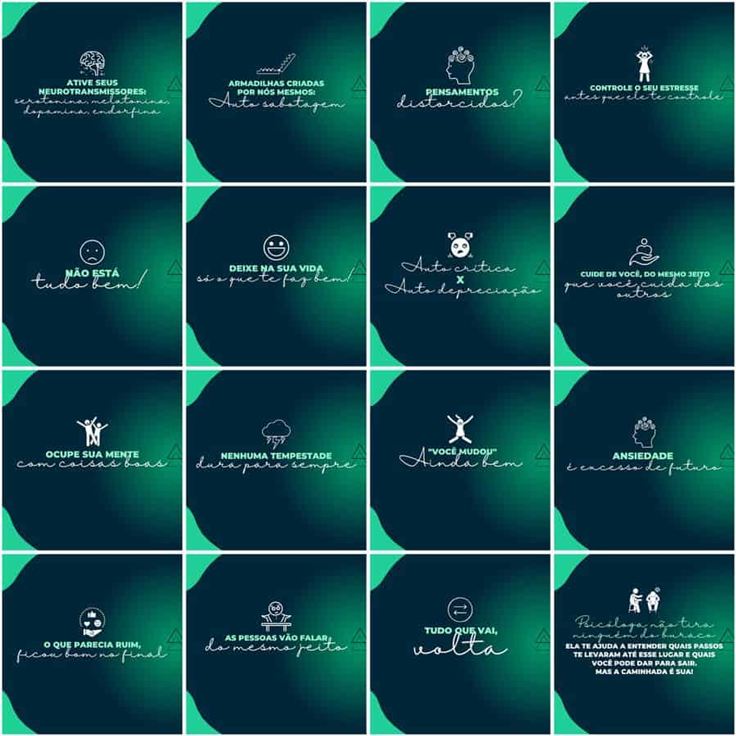 Pack Canva Psigologo Psicologia Templates Editáveis 200 Artes + Legendas 4