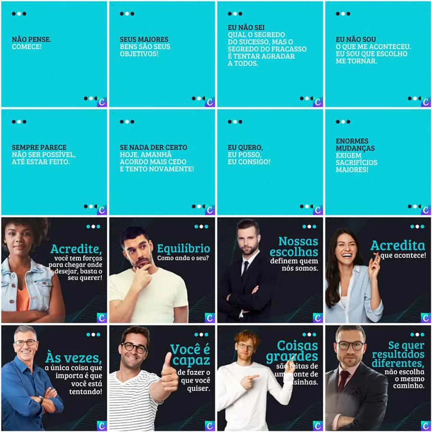 Pack Canva Coach Templates Editáveis 200 Artes + Legendas 11