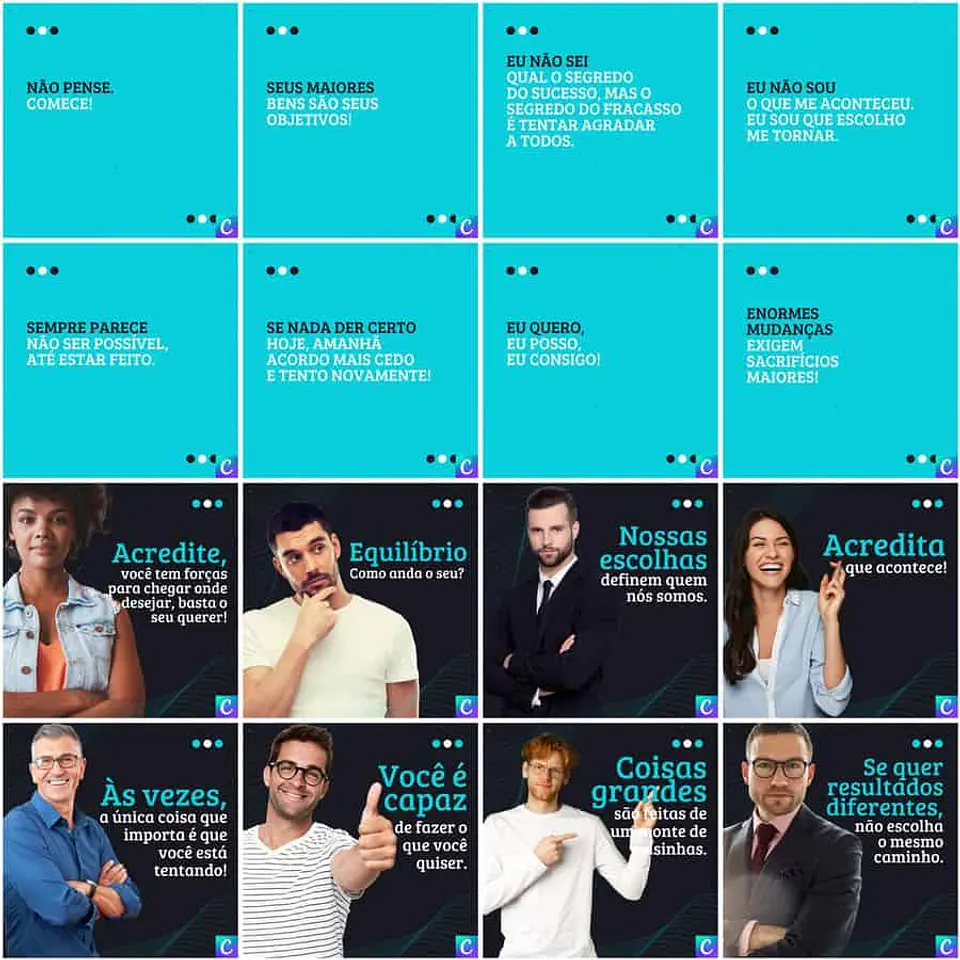 Pack Canva Coach Templates Editáveis 200 Artes + Legendas 11