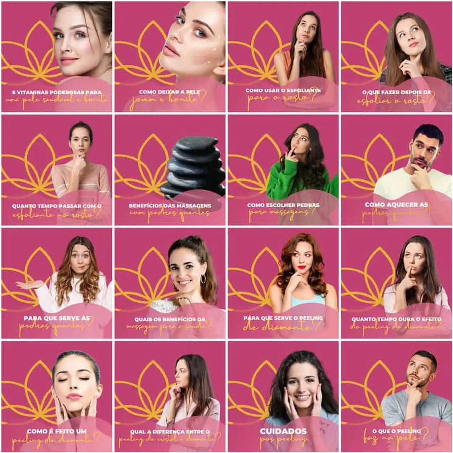 Pack Canva Estética Beleza Templates Editáveis 200 Artes + Legendas 8