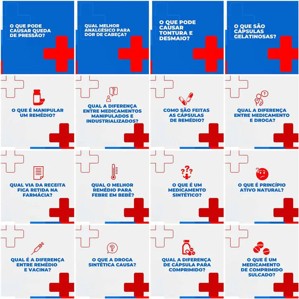 Pack Canva Farmácia Drogaria Templates Editáveis 200 Artes + Legendas 9