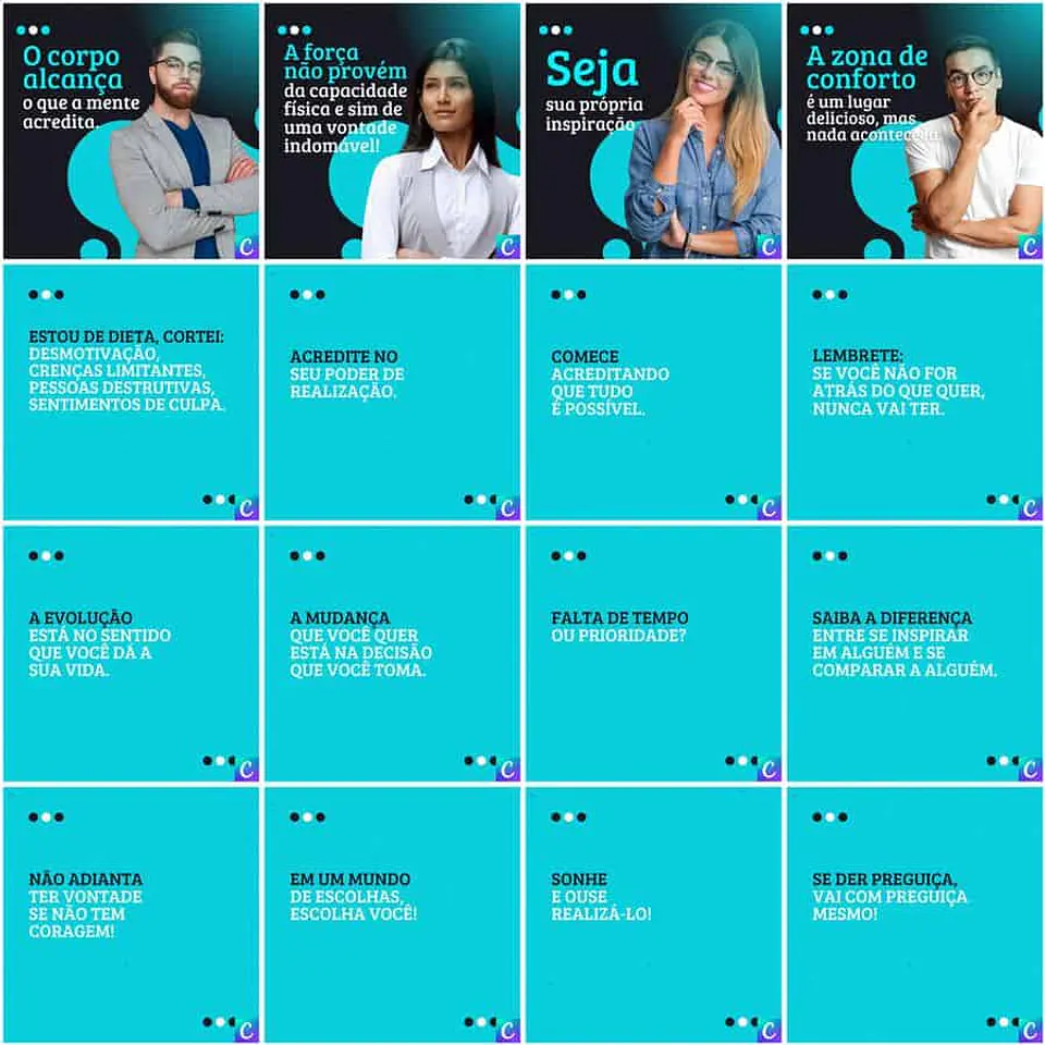 Pack Canva Coach Templates Editáveis 200 Artes + Legendas 12