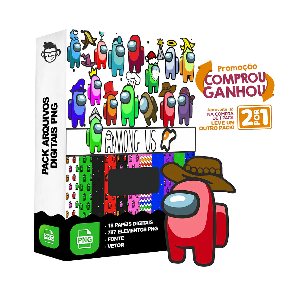 Kit Digital Amoung sem fundo Png 1