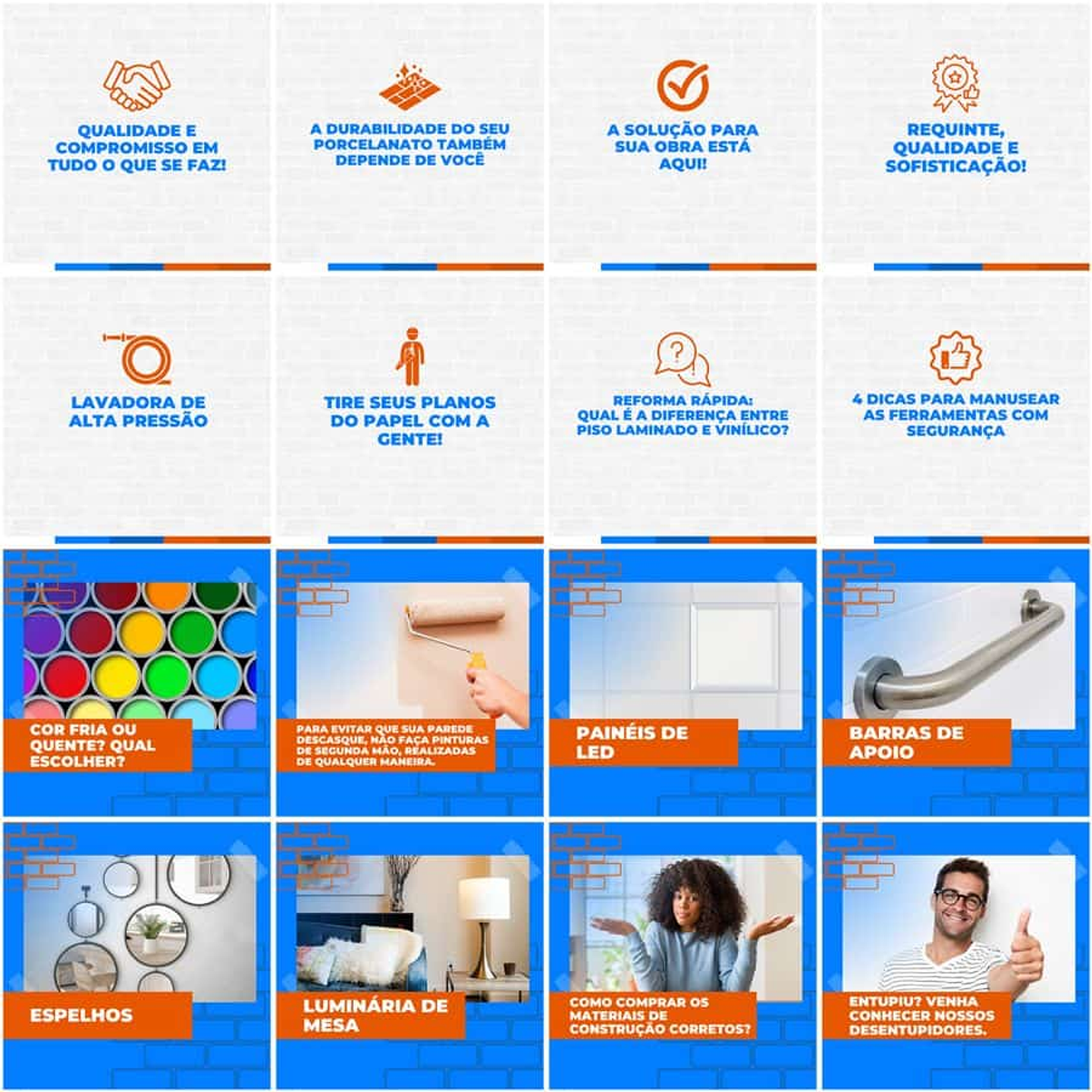 Pack Canva Materiais de Construção Templates Editáveis 200 Artes + Legendas 11