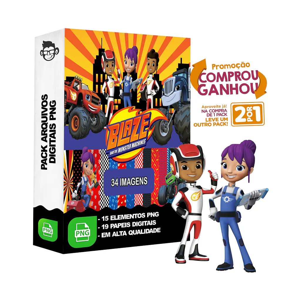 Kit Digital Blaze sem fundo Png 1